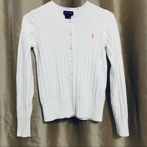 SOLD Ralph Lauren Cable Knit Classic Cardigan
